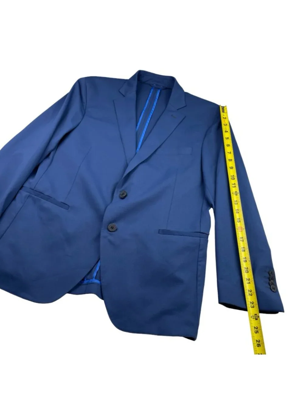 Twillory Men’s Performance Stretch Travel 2-Button Blazer Blue • 42S